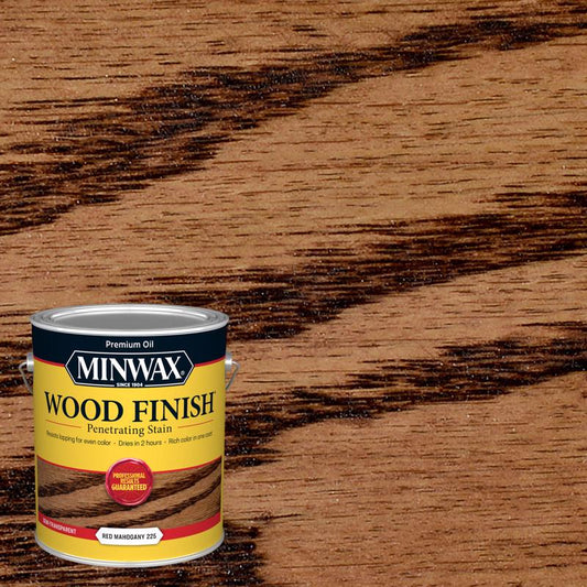 Minwax Wood Finish Semi-Transparent Red Mahogany Oil-Based Penetrating Stain 1 gal