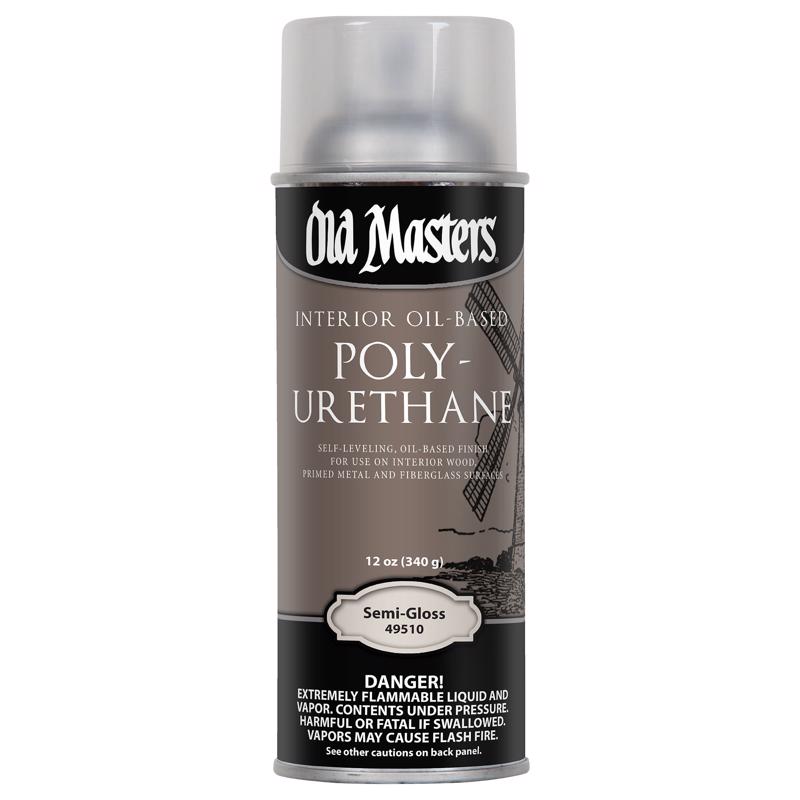 Old Masters Semi-Gloss Clear Oil-Based Polyurethane Spray 12 oz