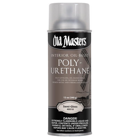 Old Masters Semi-Gloss Clear Oil-Based Polyurethane Spray 12 oz