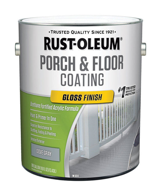 Rust-Oleum Porch & Floor Gloss Dove Gray Porch and Floor Paint+Primer 1 gal