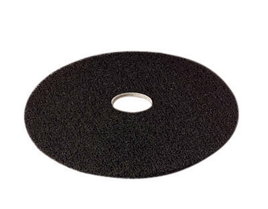 3M 17 in. D Non-Woven Natural/Polyester Fiber Floor Polishing Pad Black
