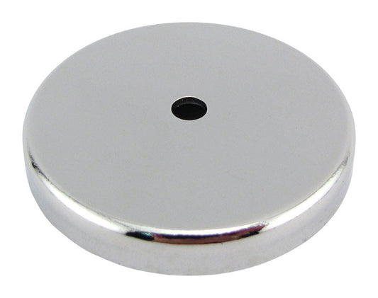 Magnet Source .375 in. L X 2.61 in. W Silver Round Base Magnet 65 lb. pull 1 pc