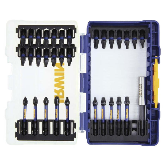 Irwin Impact Performance Series Assorted 1 in. L Impact Fastener Drive Set Steel 32 pc