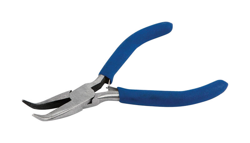 Performance Tool Mechanics Products 4-1/2 in. Carbon Steel Mini Bent Nose Pliers