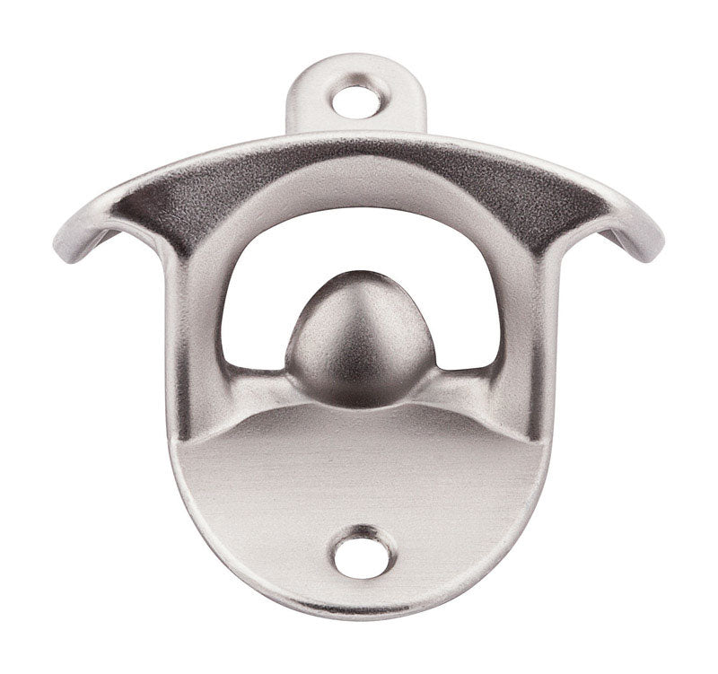 National Hardware Satin Nickel Zinc Manual Bottle Opener
