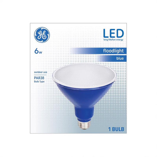 GE PAR 38 E26 (Medium) LED Floodlight Bulb Blue 1 pk