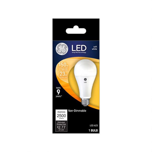 GE A23 E26 (Medium) LED Bulb Soft White 150 Watt Equivalence 1 pk