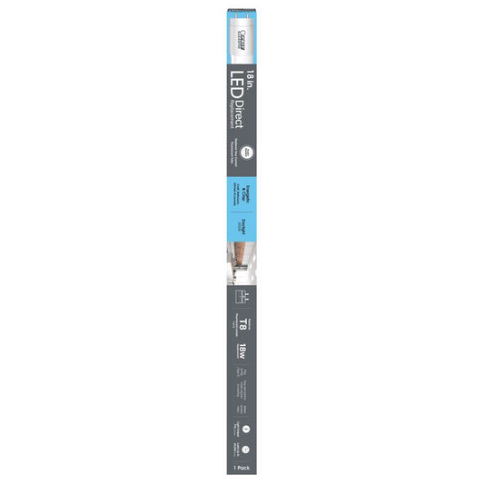 Feit T8 Daylight 18 in. Bi-Pin T8 LED Linear Lamp 18 Watt Equivalence 1 pk