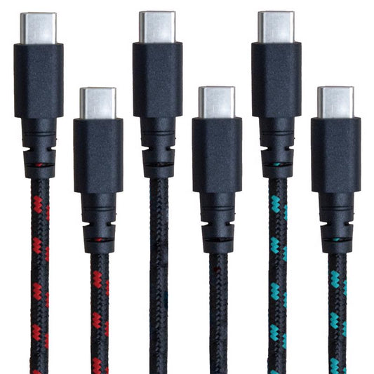 Fusebox Type C to Type C Cable 4 ft. Assorted