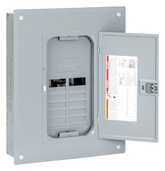 Square D HomeLine 125 amps 120/240 V 12 space 24 circuits Combination Mount Main Lug Load Center
