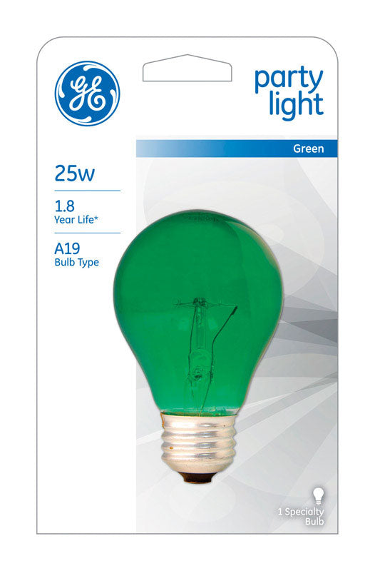 GE 25 W A19 Decorative Incandescent Bulb E26 (Medium) Soft White 1 pk