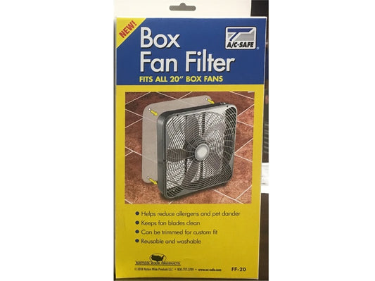 AC-Safe 20 in. W X 20 in. H X 1/4 in. D Polyester 6 MERV Box Fan Filter 1 pk