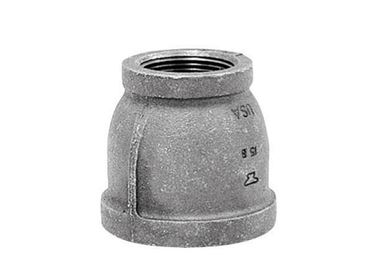 Anvil 1-1/2 in. FPT X 3/4 in. D FPT Black Malleable Iron Reducing Coupling