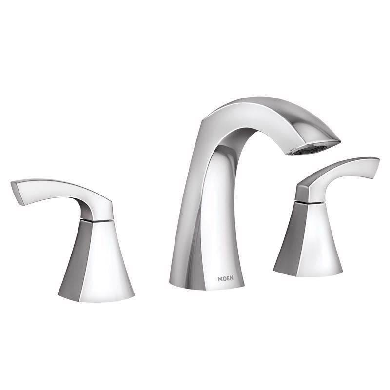 Moen Lindor Chrome Transitional Widespread Bathroom Sink Faucet 8 - 16 in.