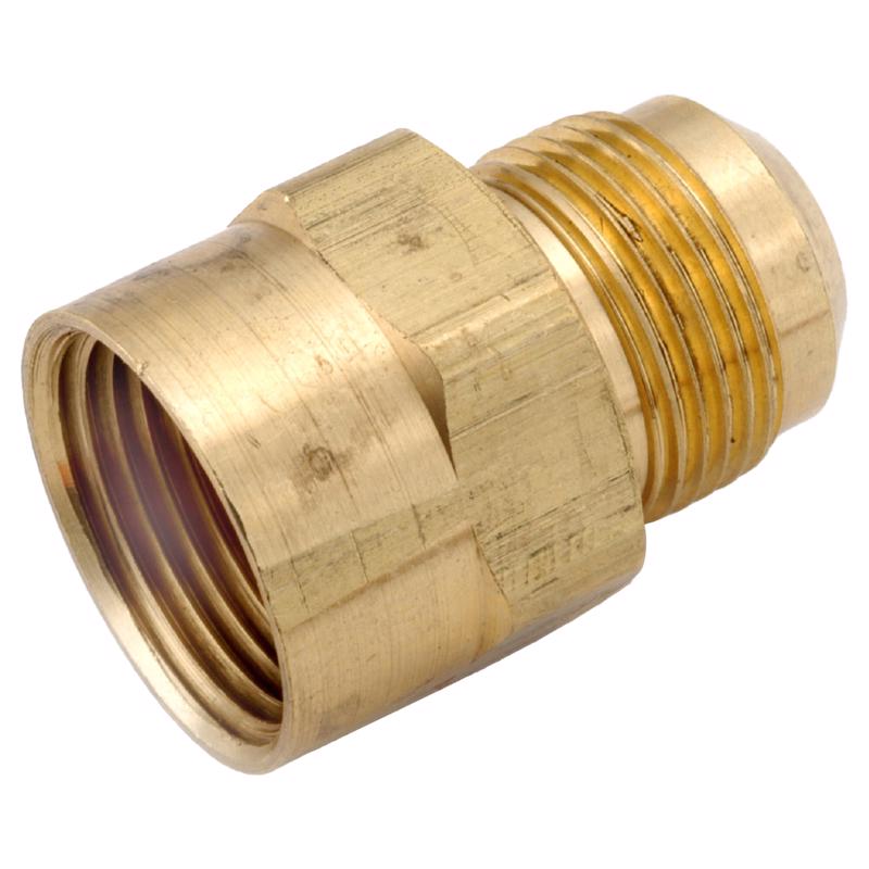Anderson Metals 15/16 in. Flare in. X 1/2 in. D FIP Brass Coupling