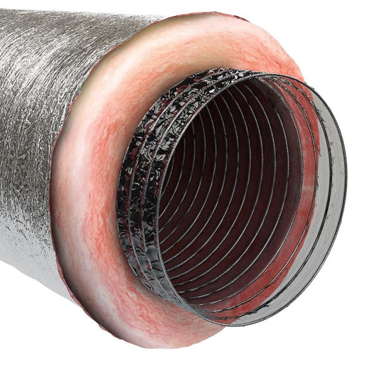 Imperial R8.0 25 ft. L X 12 in. D Silver Poly Duct