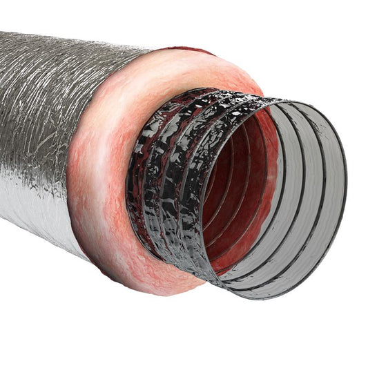Imperial R8.0 25 ft. L X 5 in. D Silver Poly Duct