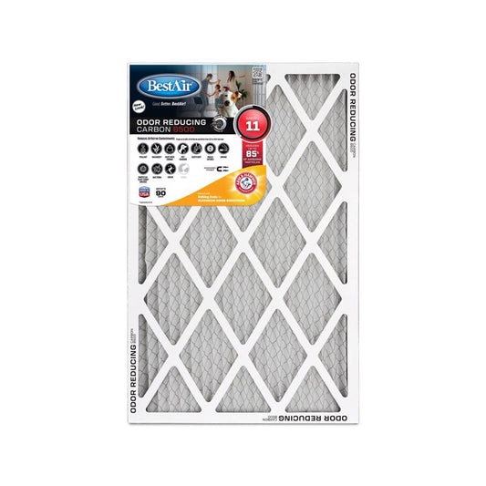 BestAir 16 in. W X 20 in. H X 1 in. D Carbon 11 MERV Pleated Air Filter 1 pk
