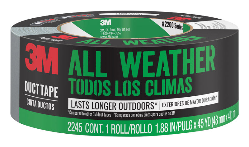 3M 2540 1.88 in. W X 40 yd L Dark Gray Duct Tape