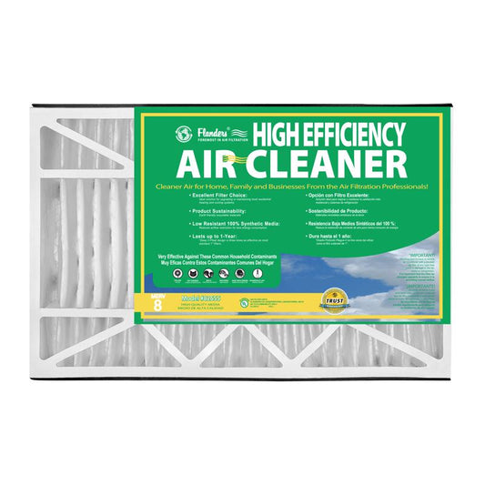 Flanders 16 in. W X 20 in. H X 5 in. D Synthetic 8 MERV Pleated Air Filter 1 pk