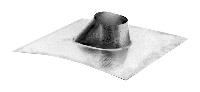 DuraVent 4 in. W X 4 in. L Steel Pelvent Roof Flashing Silver