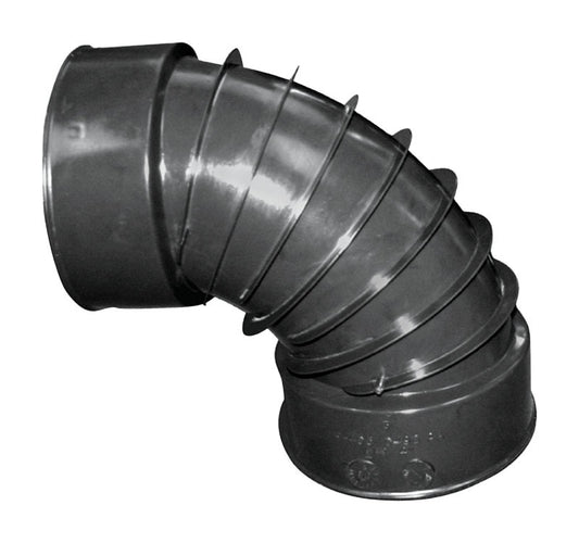 Advanced Drainage Systems 3 in. Snap X 3 in. D Snap Polyethylene 7 in. 90 Degree Elbow 1 pk