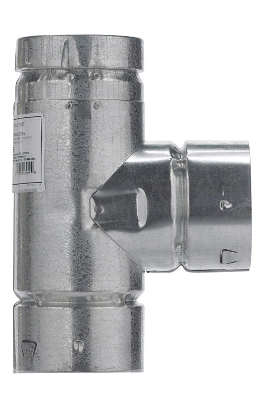 Selkirk 3 in. X 3 in. X 3 in. Aluminum/Galvanized Steel Standard Gas Vent Tee