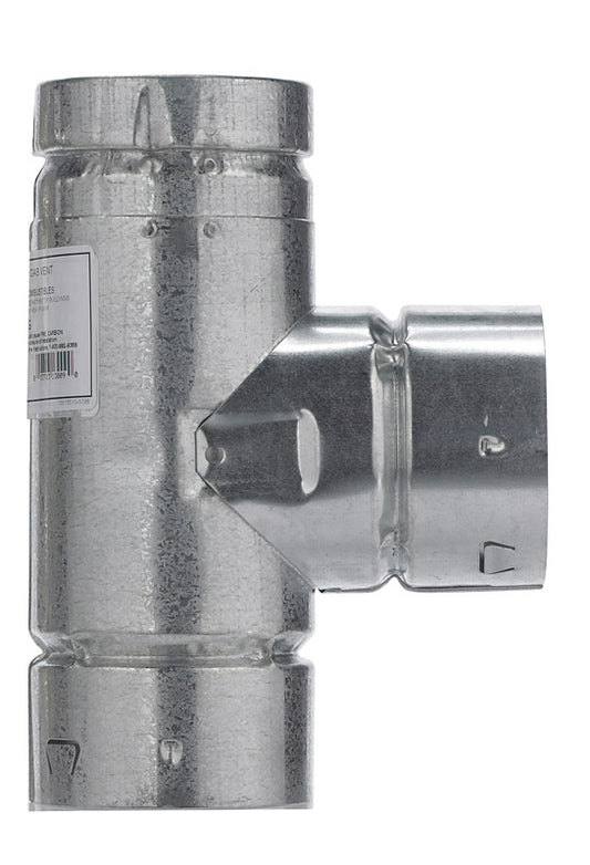 Selkirk 3 in. X 3 in. X 3 in. Aluminum/Galvanized Steel Standard Gas Vent Tee