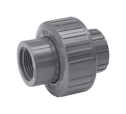 B&K ProLine Schedule 80 1-1/2 in. FPT each X 1-1/2 in. D Threaded PVC Union 1 pk