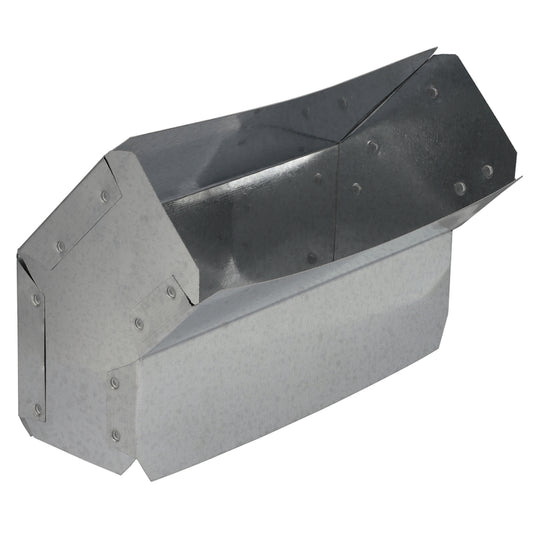Imperial 3-1/4 in. D X 3-1/4 in. D 45 deg Galvanized Steel Wall Stack Elbow