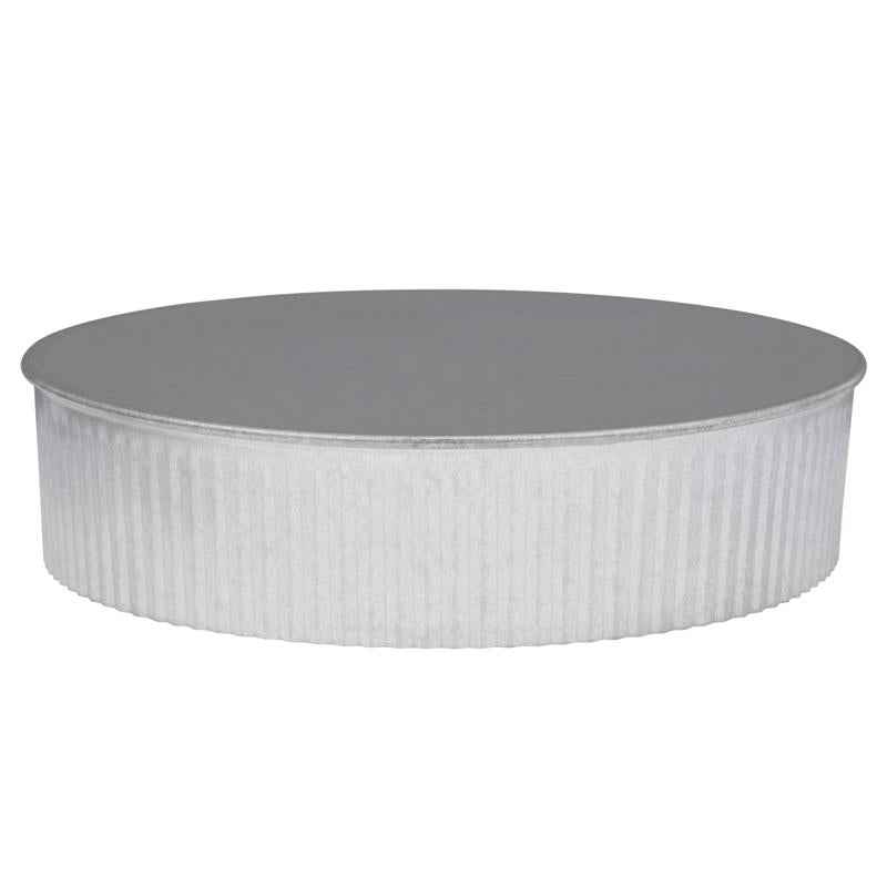 Imperial 7 in. D Galvanized Steel Pipe End Cap