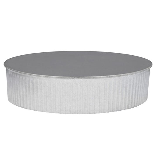 Imperial 7 in. D Galvanized Steel Pipe End Cap