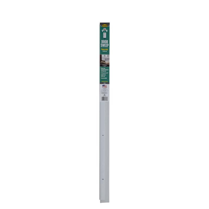 M-D BUILDING PRODUCTS White Aluminum/Vinyl Sweep For Doors 36 in. L X ...