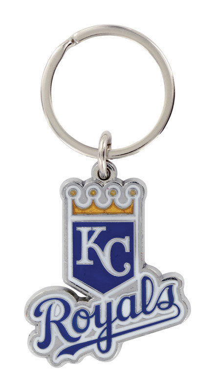 HILLMAN MLB Tempered Steel Blue Decorative Keychain