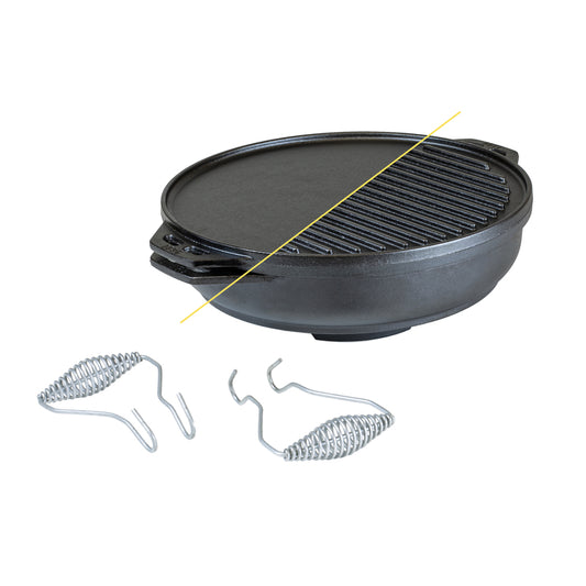 Lodge Cast Iron Multi-Pan 14 in. 6.8 qt Black
