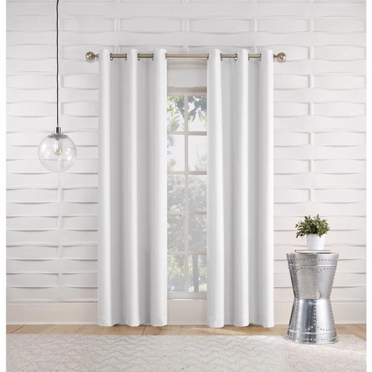 No. 918 Webster White Curtain 80 in. W X 84 in. L