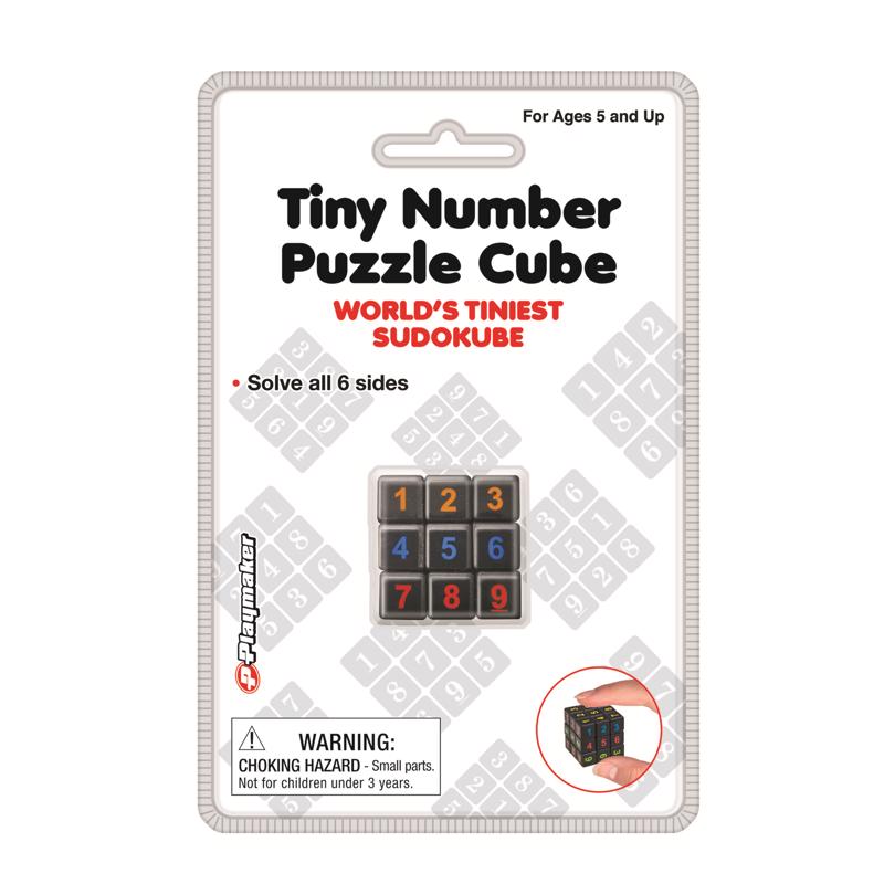Playmaker Toys Tiny Number Puzzle Cube Multicolored
