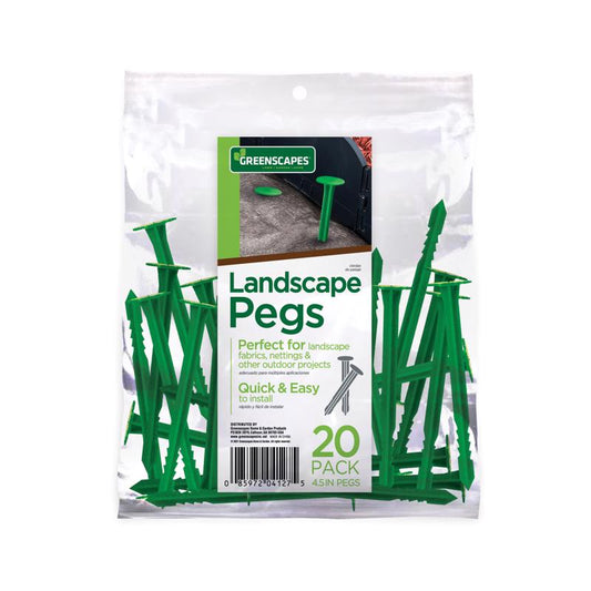 Greenscapes 4-1/2 in. L Plastic Landscape Fabric Pegs 20 pk