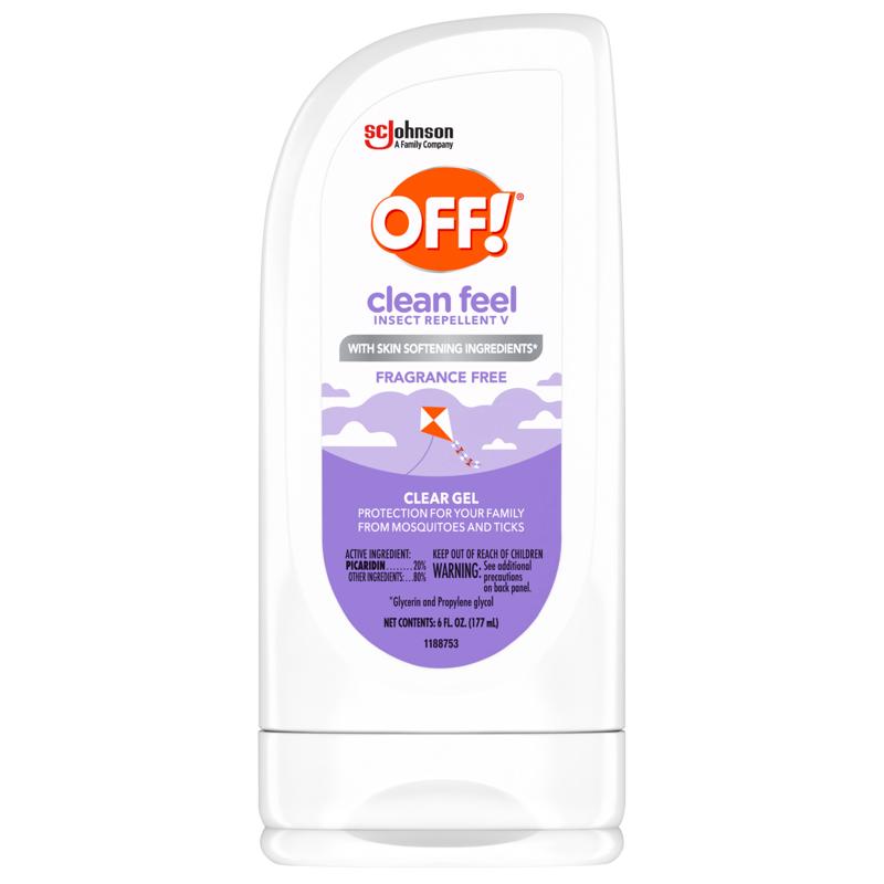 OFF! Clean Feel Insect Repellent Gel For Mosquitoes/Ticks 6 oz