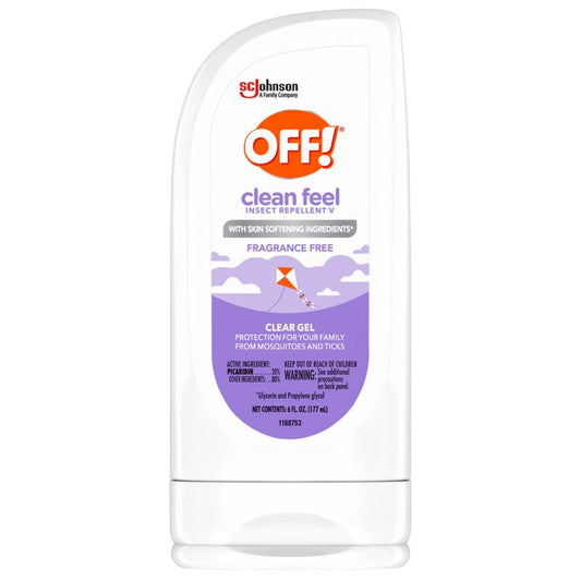 OFF! Clean Feel Insect Repellent Gel For Mosquitoes/Ticks 6 oz