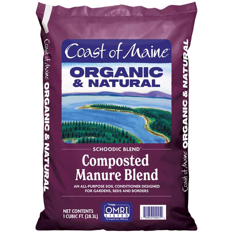 Coast of Maine Schoodic Blend Organic Cow Manure 1 cu ft 2 ft
