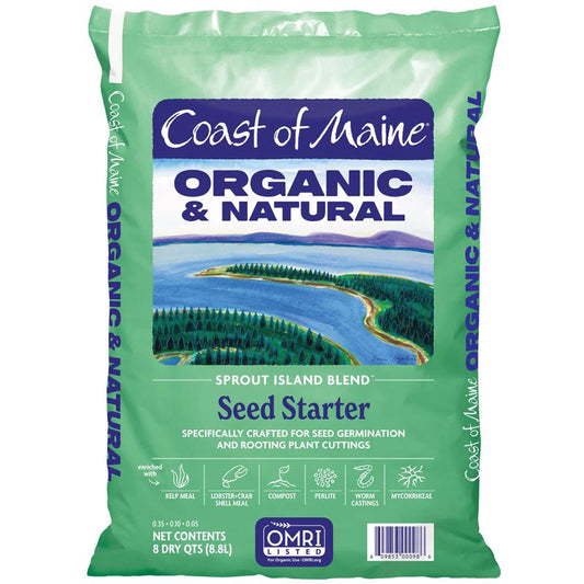 Coast of Maine Sprout Island Organic Flower and Vegetable Seed Starting Mix 16 qt