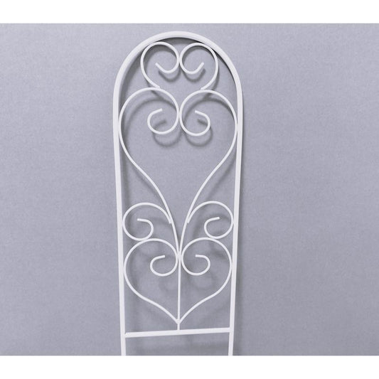 Living Accents 24 in. H White Steel Trellis