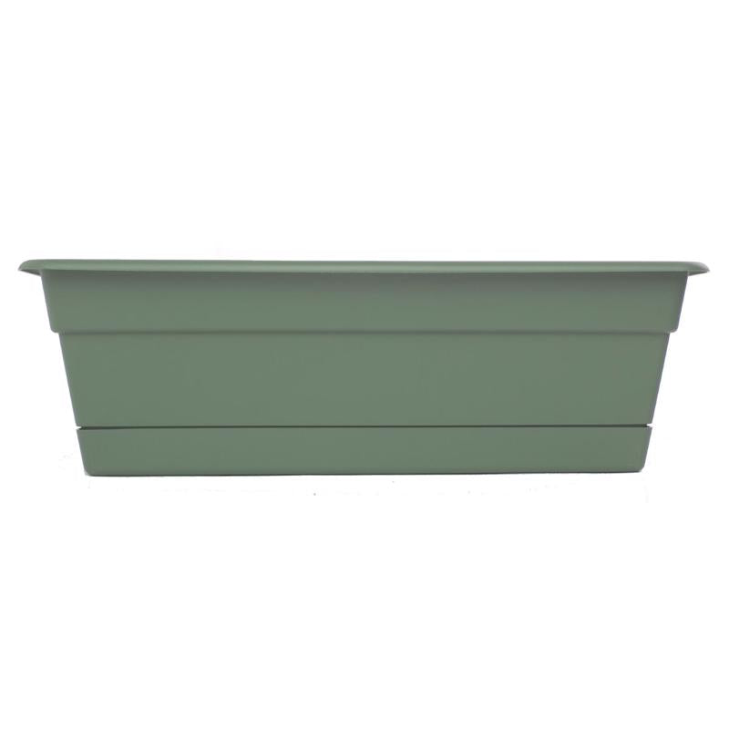 Bloem Dura Cotta 5.75 in. H X 24 in. W X 7.5 in. D Plastic Window Box Basil