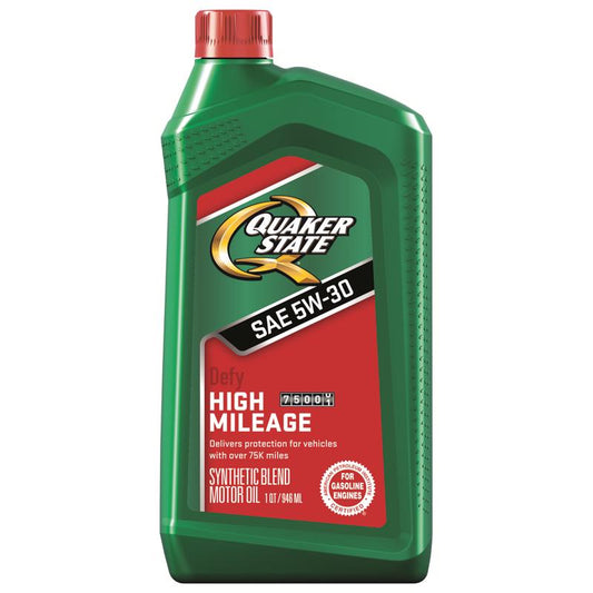 Quaker State Defy 5W-30 Gasoline High Mileage Motor Oil 1 qt 1 pk