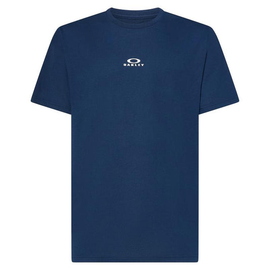 Oakley Bark New L Short Sleeve Men's Crew Neck Navy Tee Shirt
