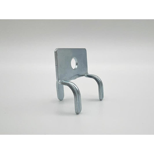 1 in. Silver Metal Slat Wall and Peg Board Peg Hook Back 2 pk