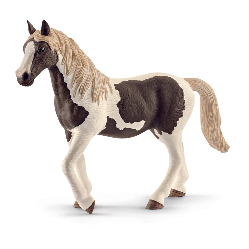 Schleich Farm World Pinto Mare Toy Brown/White