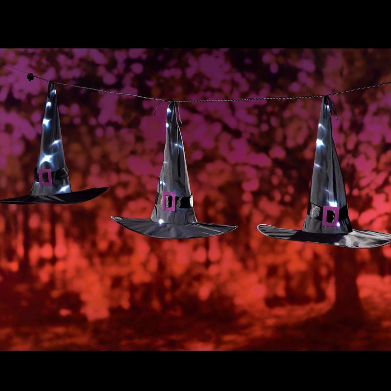 Celebrations Cool White 21 ct LED Prelit Witch Hats Lights