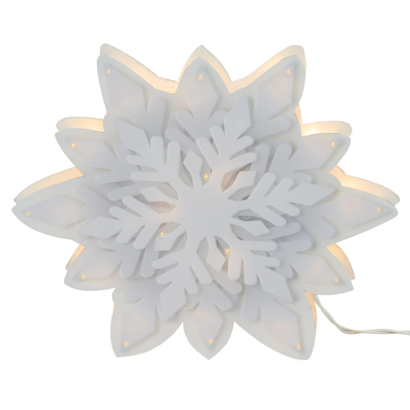 ProductWorks Snowflake Window Decoration 15.74 in.